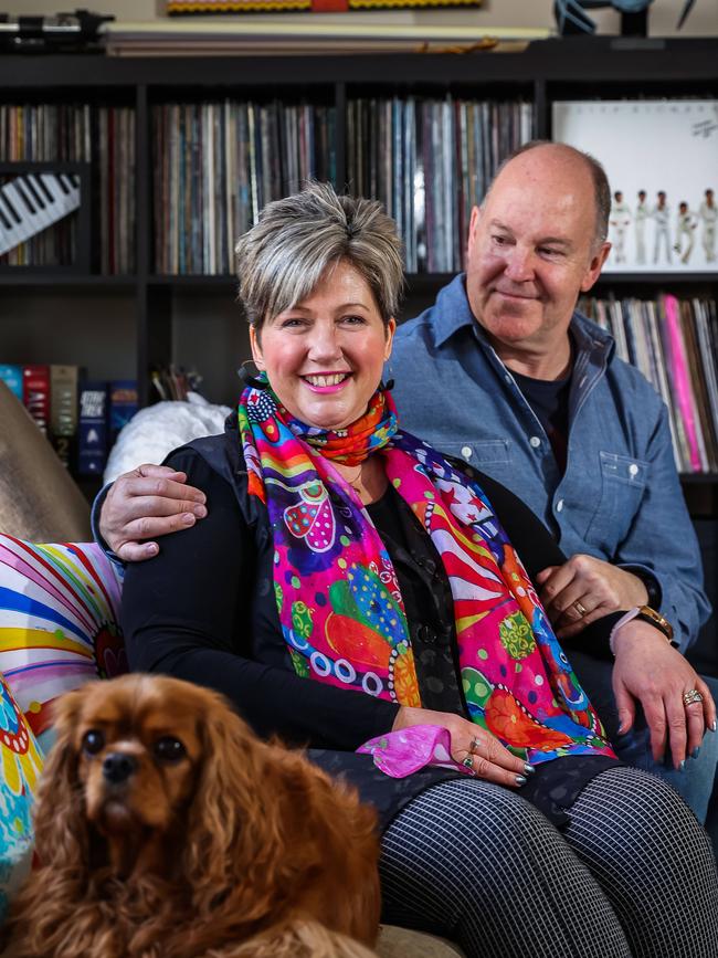 Radio personality and author Mel Dzelde and her husband Chris Dzelde. Picture: Tom Huntley