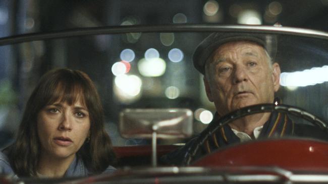 Bill Murray and Rashida Jones in a scene from the movie On the Rocks.