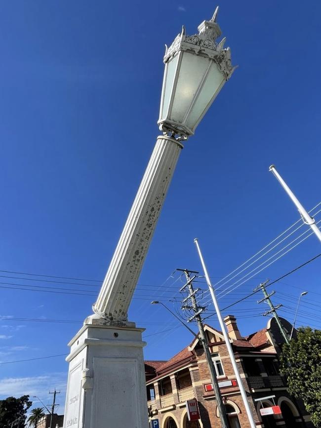 The damage done to the Casino war memorial in June last year. Picture: Richmond Valley Council.