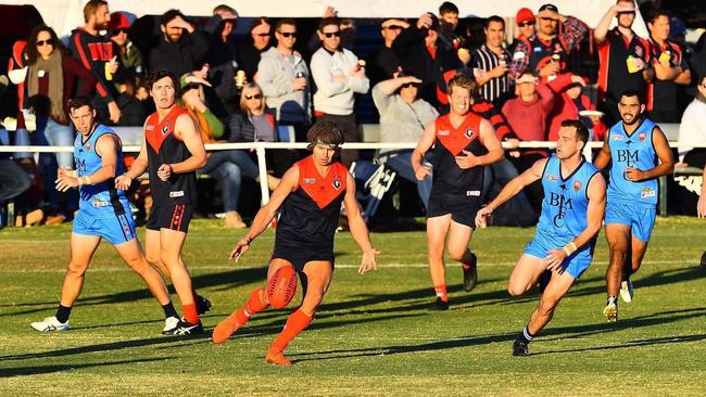 Berri's Luke Teasdale is a crowd favourite for the Demons. Picture: Berri Football Club