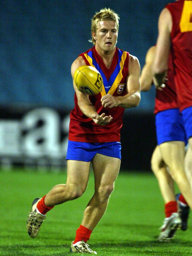 Scott Borlace during a SANFL rep training session.