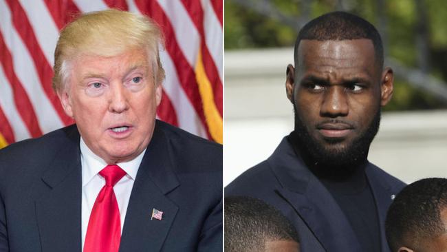 LeBron James (R) is no fan of president-elect Donald Trump.