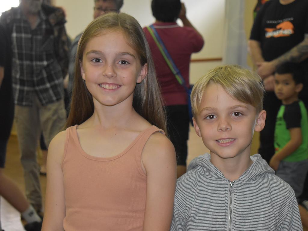 Autumn and Lively Franettouich at the Queensland Museum Unearthed event in Mackay, August 2021. Picture: Lillian Watkins