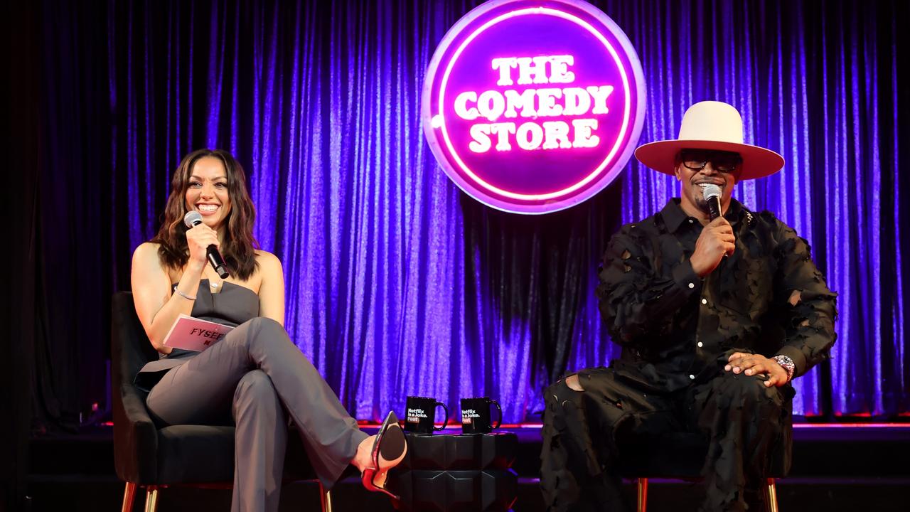 Jamie made the comments on stage with his daughter, Corinne Foxx. Picture: