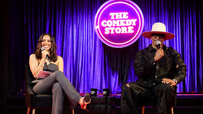 Jamie made the comments on stage with his daughter, Corinne Foxx. Picture: