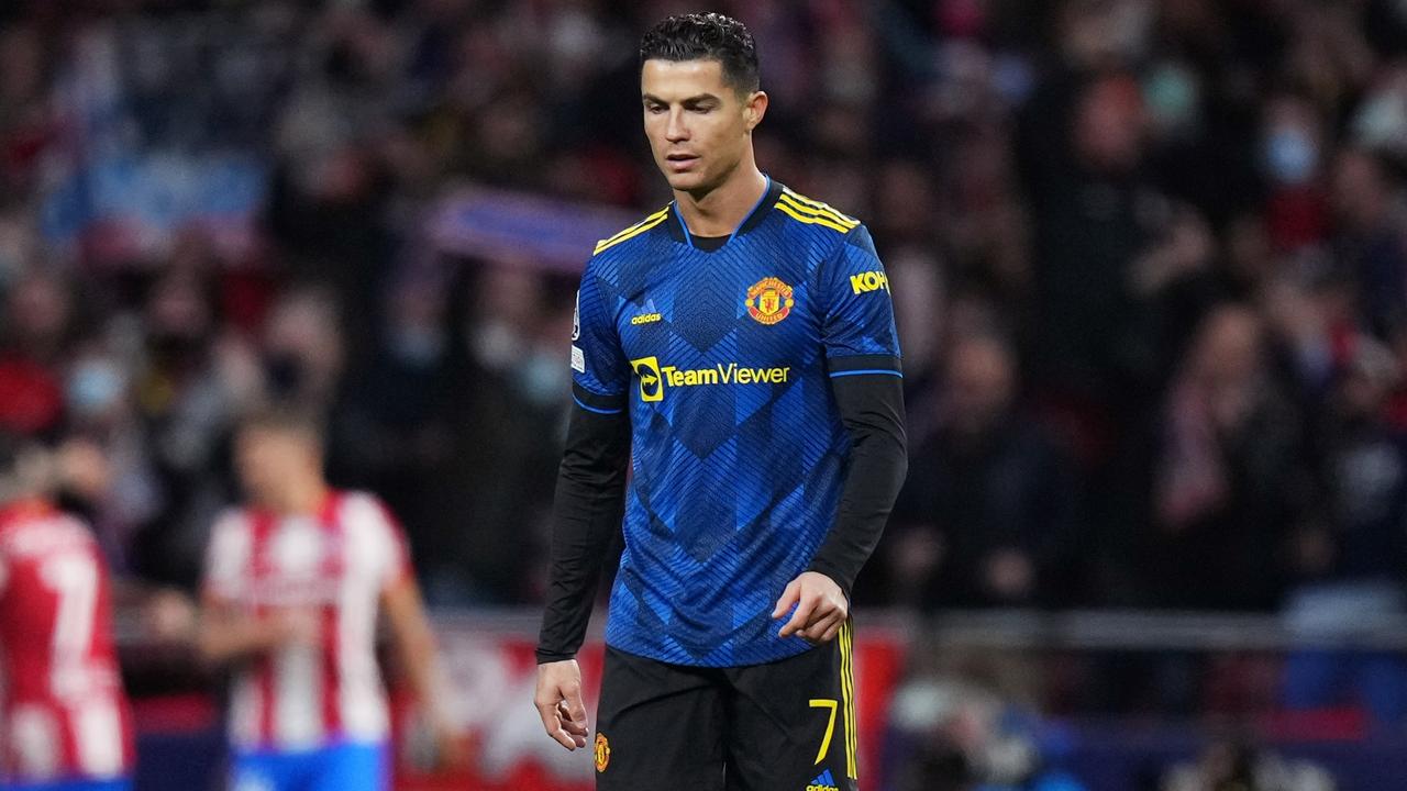 Ronaldo struggled to make an impact in United’s 1-1 draw with Atletico Madrid. (Photo by Angel Martinez/Getty Images)