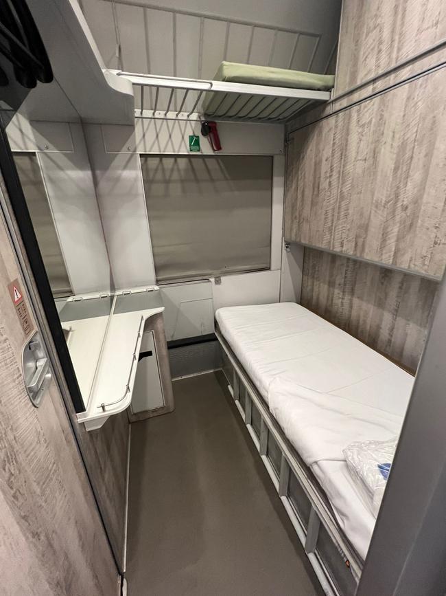 'Relax' sleeper cabin on the Italian night train.