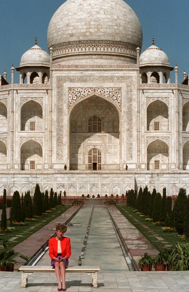 Outside the Taj Mahal in 1992. Picture: Udo Weitz/AP