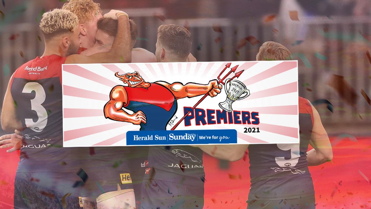 Get your free Melbourne Demons bumper sticker with the paper.