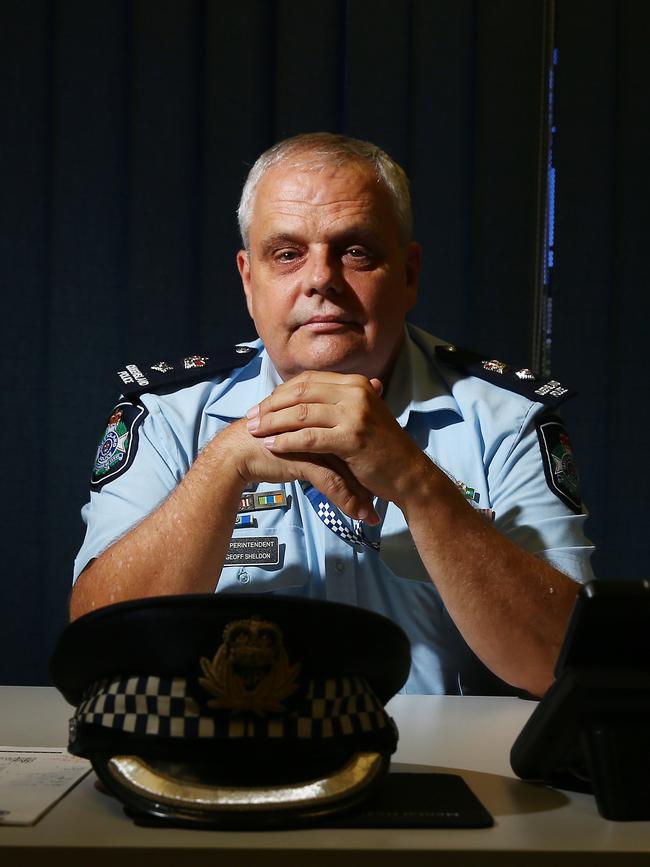 Queensland Police Superintendent Geoff Sheldon has co-ordinated police efforts to contain and reduce rioting in Aurukun, following the stabbing murder of a 37-year-old man in the indigenous community. Picture: Brendan Radke