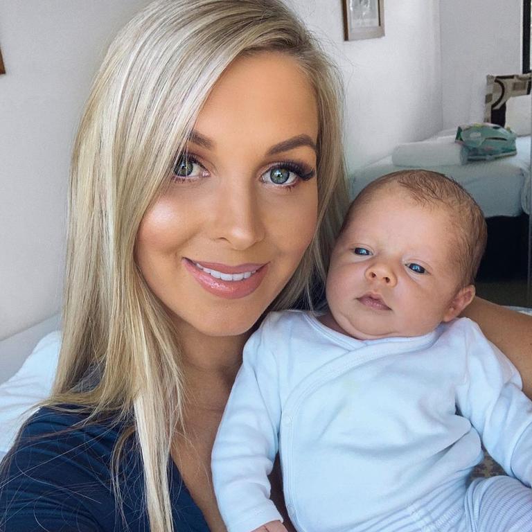 Model and social media fitness star Hannah Polites has recently had her second child. Picture: Instagram / Hannah Polites