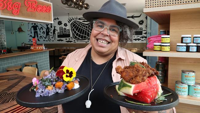 Mabu Mabu chef Nornie Bero says going online during the pandemic helped take Indigenous foods and products to the world. Picture: David Caird