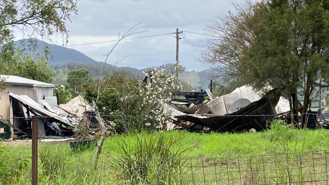 The timber Queensland-style home collapse collapsed within an hour of the fire starting, a QFES spokeswoman said.