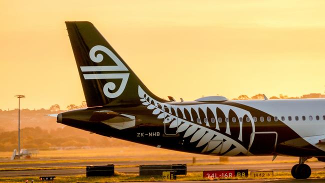 An Air New Zealand plane.