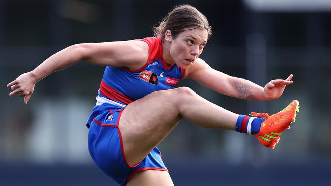 Bulldogs star Ellie Blackburn is desperate to play finals. Picture: Michael Klein