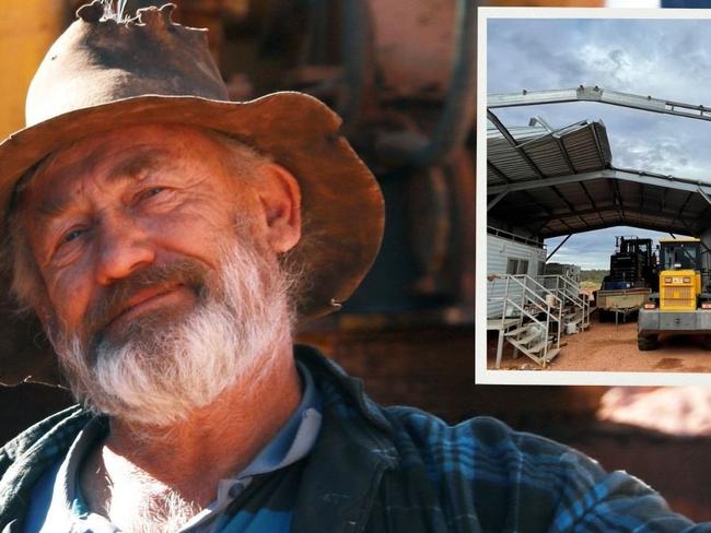 Opal miner Ron Selig sadly died after falling from a roof in Winton, outback Queensland.