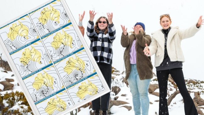 Families savour spring snow at kunanyi/ Mount Wellington