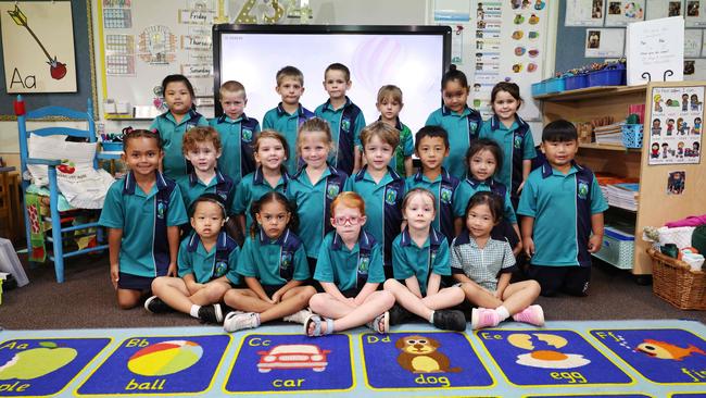 My First Year 2025 - Isabella State School Prep Class A. Back row to front row: Kayla, Archi, Peter, Lincoln, Tori, Valiah, Isabel, Michaela, Ezra, Summer, Dakota, Oliver, Kenzo, Meira, Easton, Sam, Senarrah, Eva, Katie, Keena. Picture: Brendan Radke