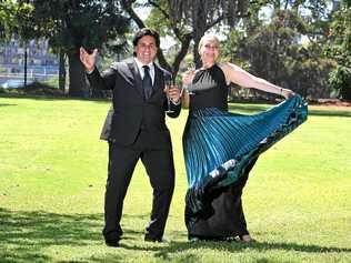 OUTDOOR OPERA: Singers Rosario la Spina and Sarah Crane will star in Opera at Jimbour. Picture: AAP - John  Gass