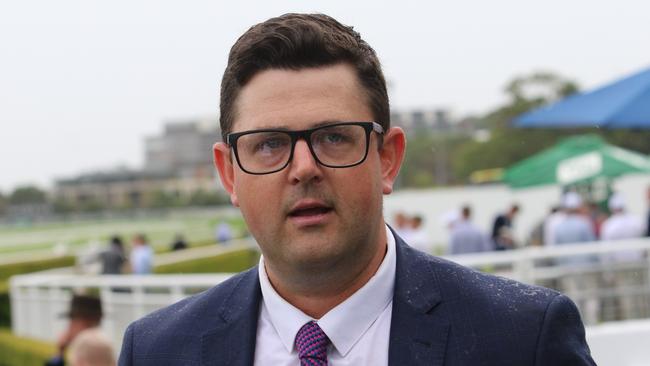 Mitch Beer trains Boadelle who looks ready to breakthrough at Albury. Picture: Grant Guy