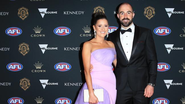 Sidebottom and partner Alisha will be allowed to enjoy the newborn bubble with their first baby Matilda before any call on finals is made. Picture: Mark Stewart.