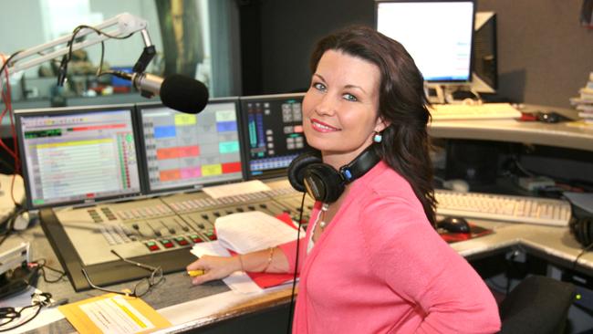 Laurel Edwards in a 4KQ studio in 2011. Picture: Campbell Scott.