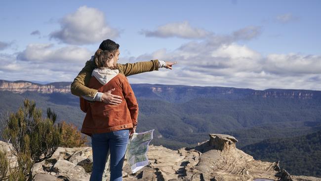 What a view! Fox-Reo and Miller enjoy the picturesque landscape.