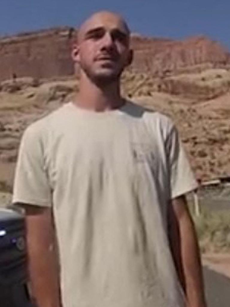 Police bodycam released by the Moab City Police Department in Utah, showed Brian Laundrie speaking with police as they responded to an altercation between Laundrie and his girlfriend Gabrielle Petito. Picture: AFP