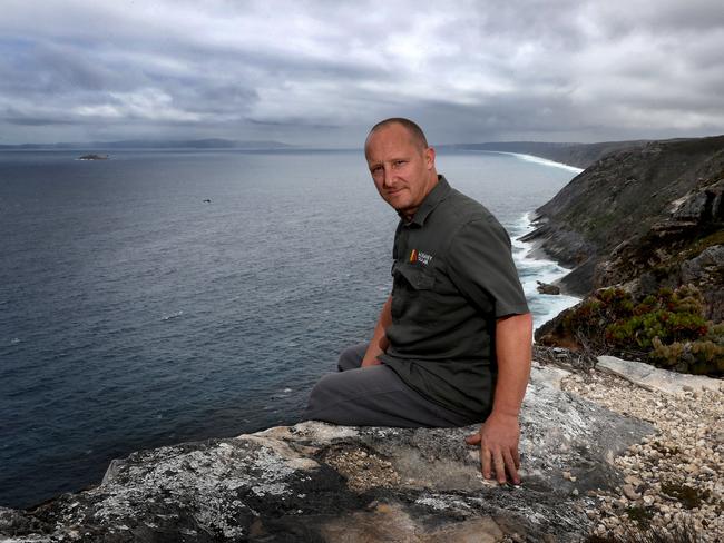 11/02/2019Neil Howitt and wife Justine Canning, contractors in Albany regions emerging renewables sector, photographed at Sharp Point, Albanypic Colin Murty The Australian