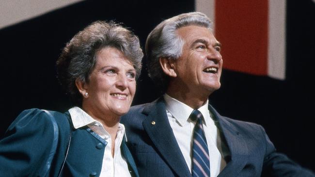 Hazel and Bob Hawke Hawke in happier times. Picture: Supplied