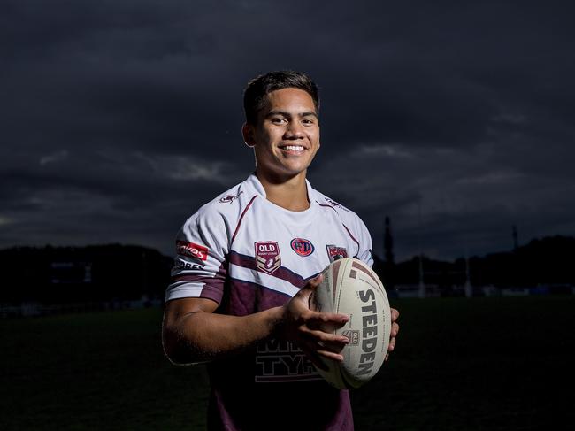 Burleigh Bears rising star Taine Tuaupiki. Picture: Jerad Williams