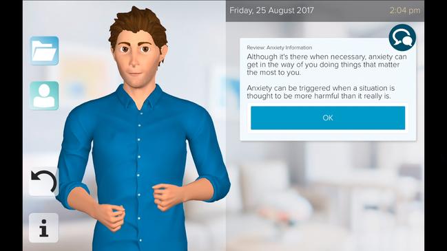 Digital coaches created by Adelaide artificial intelligence firm Clevertar. "Anna" and "Michael" are used in an app for coaching people to cope with depression and mental illness.