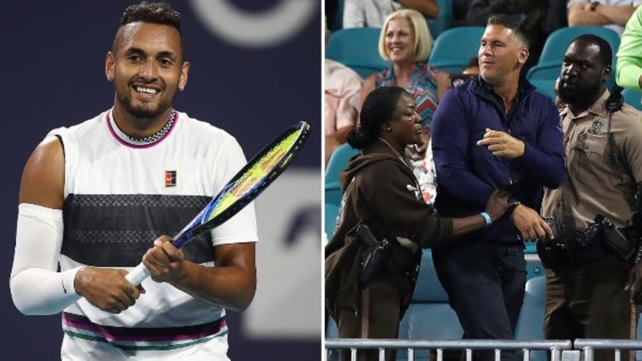 Nick Kyrgios and a spectator went at it.