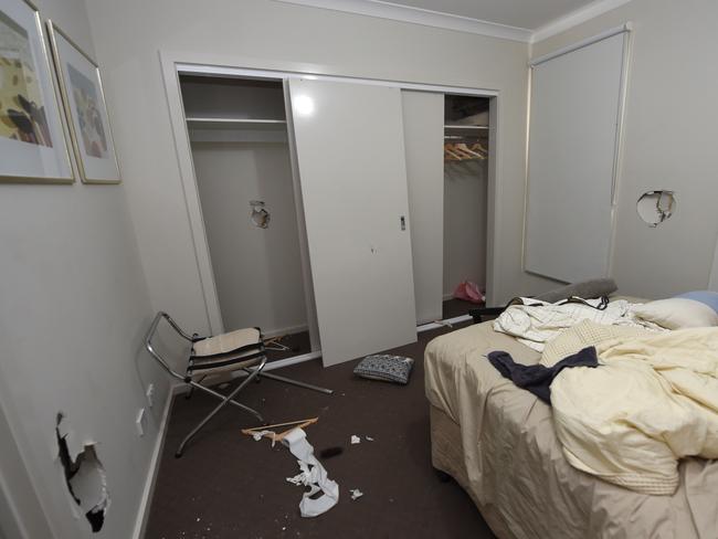 An AirBNB house at Werribee was trashed by youths at an out-of-control.