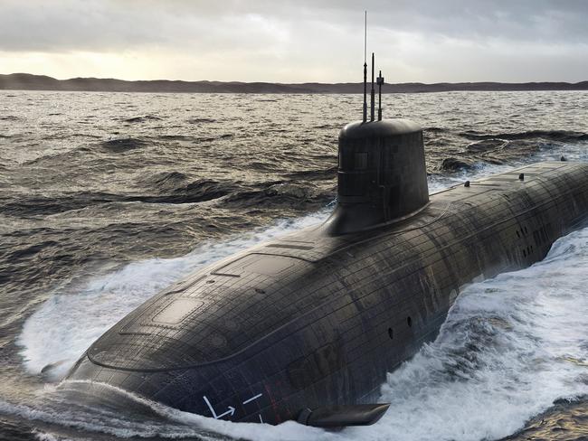 Render of the SSN-AUKUS Nuclear-Powered Submarine. Credit: BAE Systems