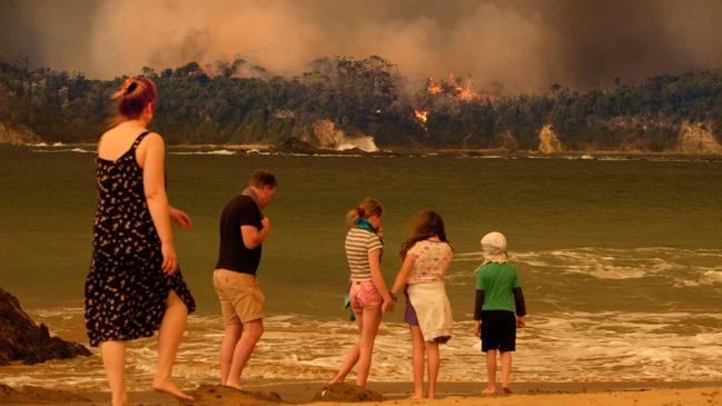 Photographer Alex Coppel was holidaying at his mum’s home in Malua Bay when the fires arrived on New Year’s Eve. Picture: Alex Coppel.