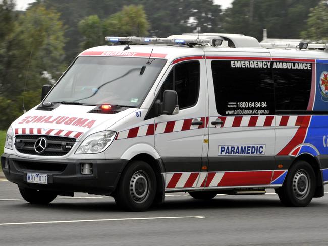 n41ml411 Victoria Police conduct Operation PANDA Nepean Highway Mornington. Generic Ambulance  lights and sirens emergency picture for files.