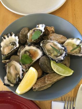 McAsh oysters at Tallwood in Mollymook.