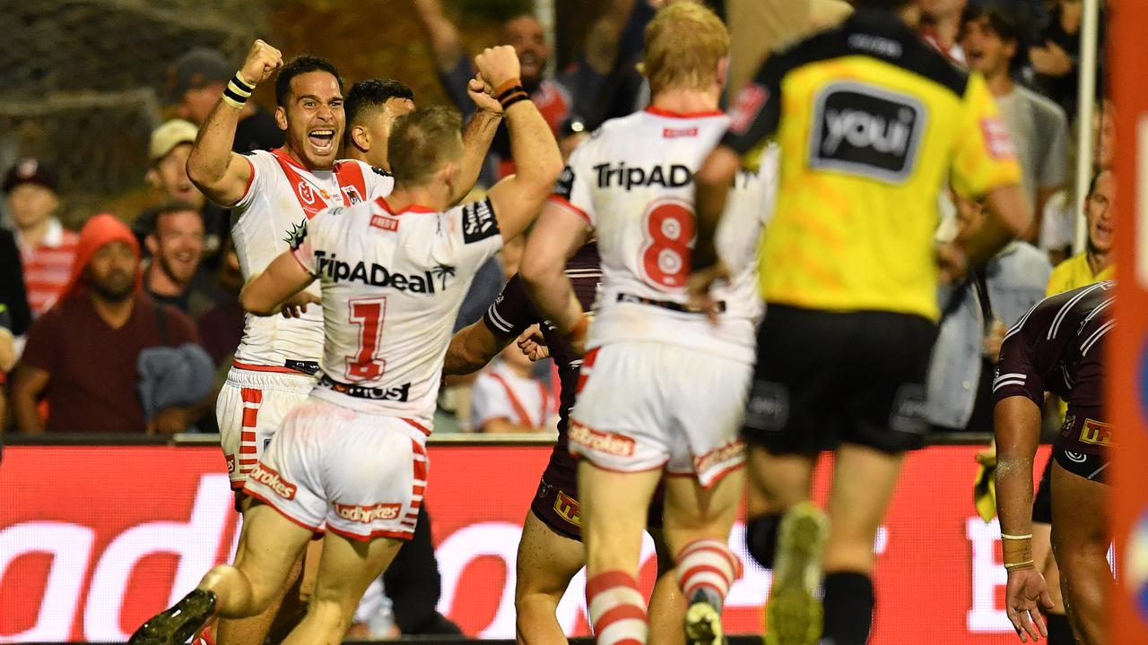 The Dragons escaped with a narrow win. AAP Image/Dean Lewins.