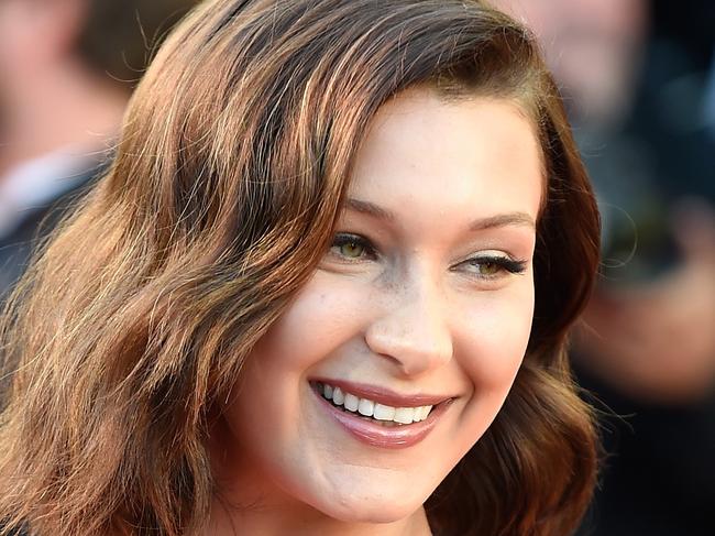 CANNES, FRANCE - MAY 17:  Bella Hadid attends the "Ismael's Ghosts (Les Fantomes d'Ismael)" screening and Opening Gala during the 70th annual Cannes Film Festival at Palais des Festivals on May 17, 2017 in Cannes, France.  (Photo by Antony Jones/Getty Images)