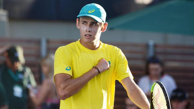 Alex de Minaur is motivated ahead of a Wimbledon push. Picture: AFP