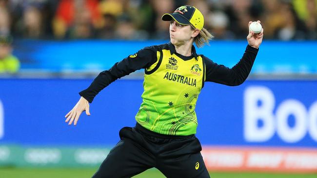 2020 ICC Women's T20 World Cup final at the MCG between Australia and India. Rachael Haynes in action. Picture: Mark Stewart