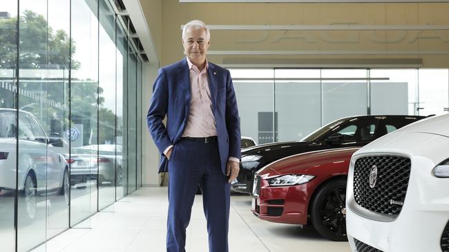 AP Eagers chief Martin Ward in the showroom. Picture: Mark Cranitch.