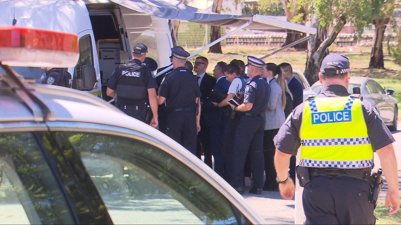 Police at the scene. Picture:7News