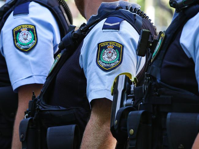 SYDNEY, AUSTRALIA , NSW Police Force general generic stock GV breaking news police tape image at the Headquarters in Surry Hills, Sydney Australia. Picture: NCA Newswire / Gaye Gerard