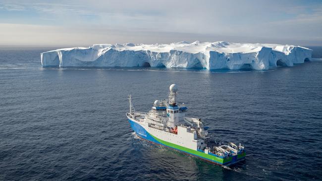 CSIRO research vessel, RV Investigator, in Antarctica. Picture: CSIRO