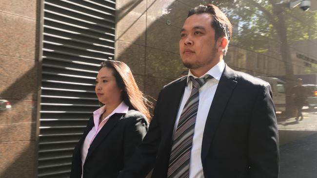 Judy Nguyen and Joseph Ngo, formerly of LJ Hooker, outside the Melbourne Magistrates' Court.