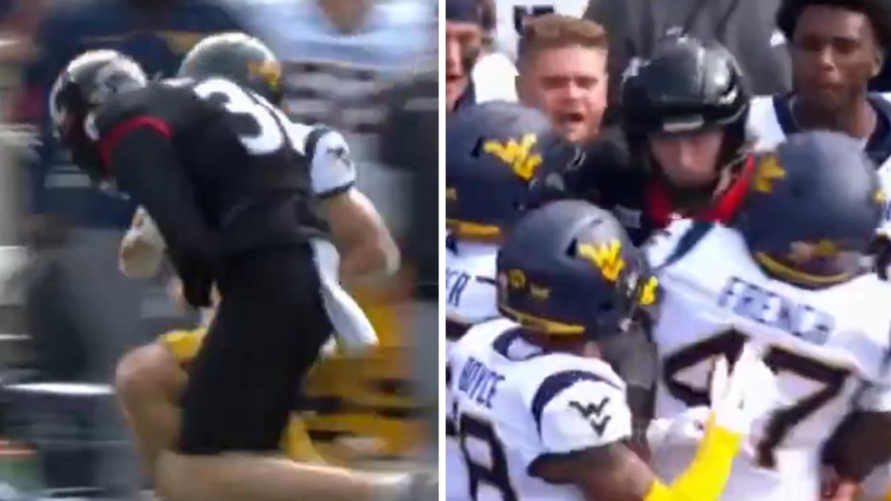 US loses it as son of 400-game AFL legend lays MASSIVE hit in college football game