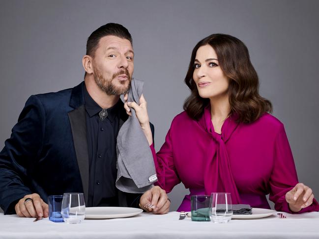 MKR judge, Nigella Lawson and Manu Feidel . Picture: Supplied