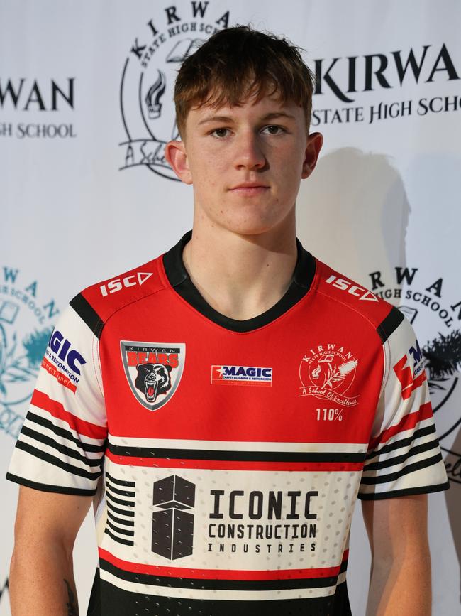 Cohen Dittmann during the 2023 Kirwan Bears season. Picture: Kirwan SHS